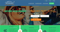 Desktop Screenshot of nodepositcarinsurancequote.com